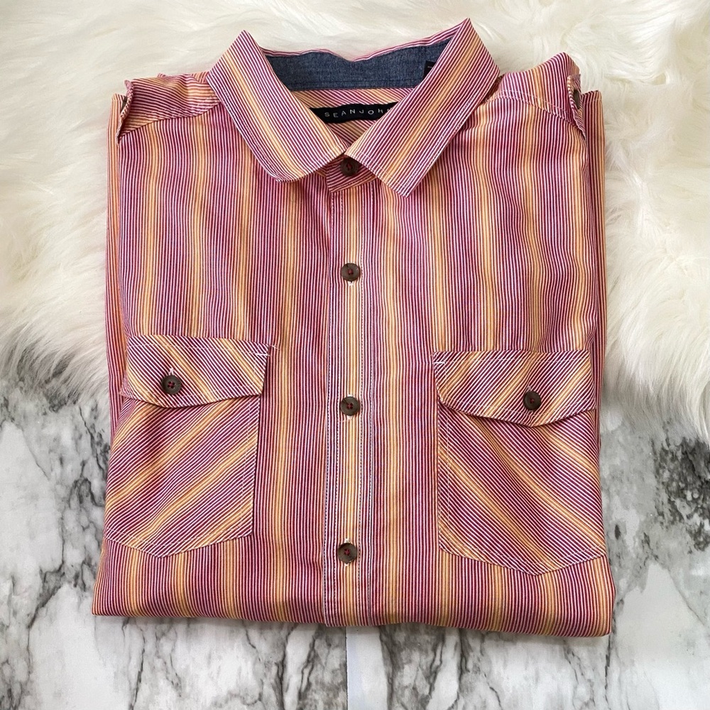 SEAN JOHN | short sleeve, button shirt